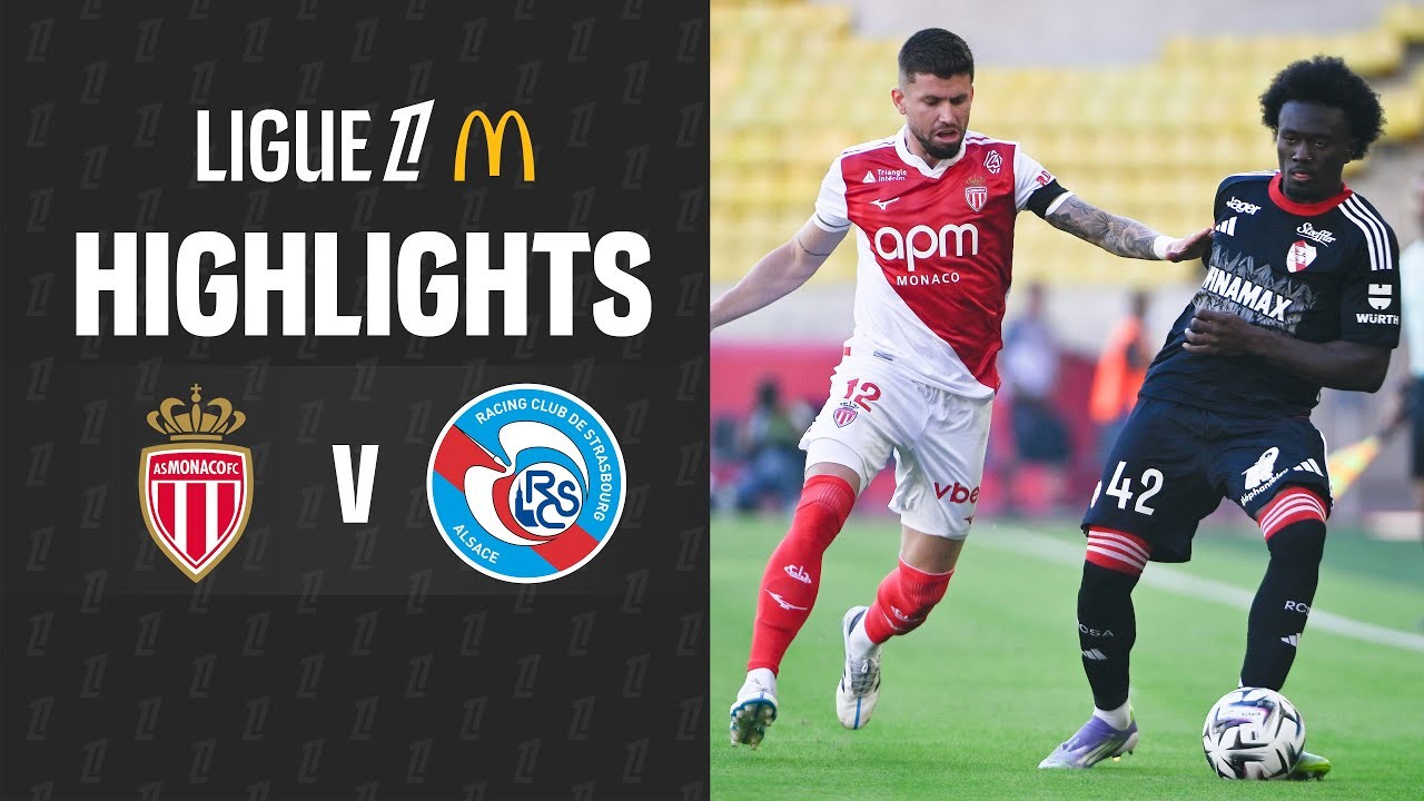 #ไฮไลท์ฟุตบอล [ โมนาโก 3 - 2 สตาร์บูร์ก ] ลีกเอิง ฝรั่งเศส 2025/1.9.68